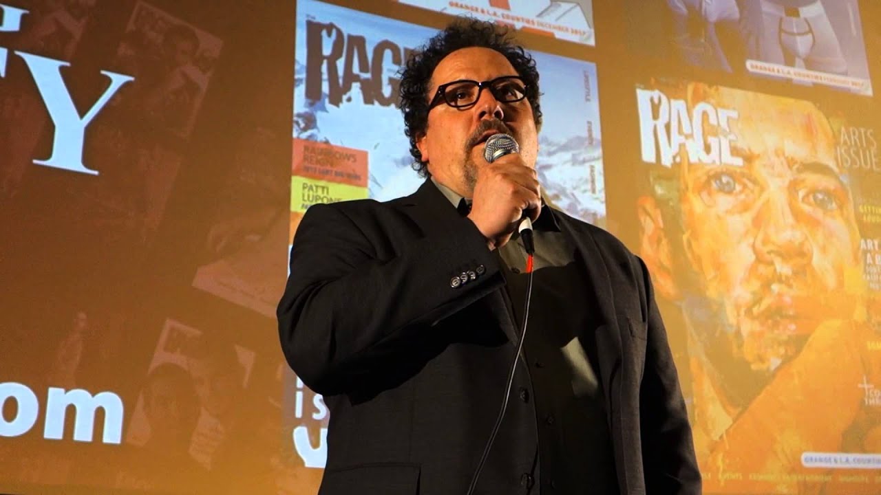 Jon Favreau introducing his film 