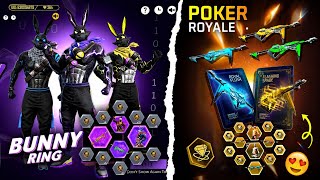 All Bunny Bundle &amp; Poker mp40 Return 🤯💥 New Bunny Bundle Event Free Fire New Event | FF New Event