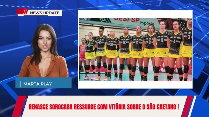 Renasce Voleibol joga contra o Sesi São Paulo em Sorocaba nesta