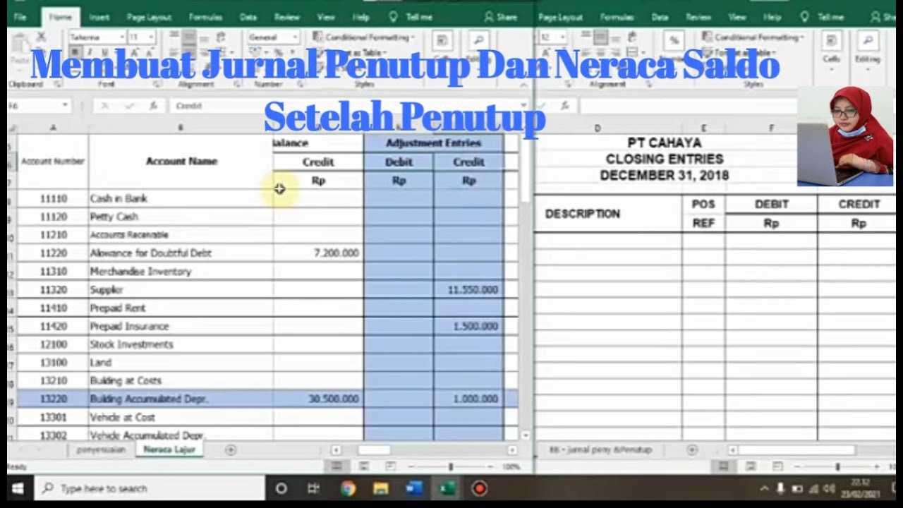 PT Cahaya Membuat Jurnal Penutup dan Neraca saldo PT Cahaya Membuat Jurnal Penutup dan Neraca saldo
