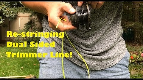 Restring Dual Sided Bump Feed Trimmer String (Weed Eater 2 Strings)