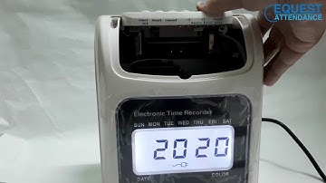 How to Setting Printing Position Time Recorder TIMI 6500N Cara Set Posisi Punch Card