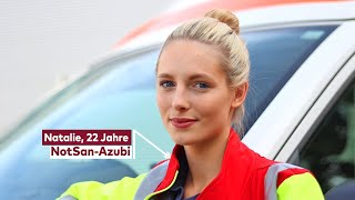 Falck Deutschland: Rettungssanitäterin und NotSan-Azubi Natalie