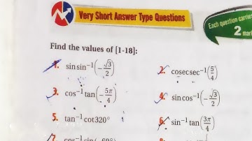 trigonometry inverse function class12. part5. sn dey book.