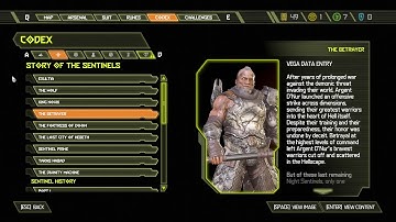 DOOM Eternal – Story Of The Sentinels(Codex)