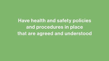 Develop policies and procedures