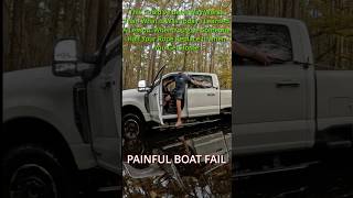 🚨 BOAT FAIL: Truck in Gear + Door Smashes My Head! (Almost Knocked Out)