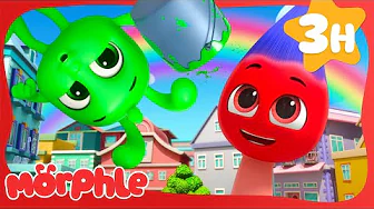 Orphle Paints the Town! 💚 | Morphle's Green October | Fun Color Cartoons