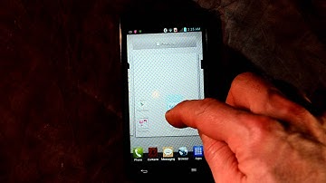 How to move an app into a folder on the LG Optimus L9