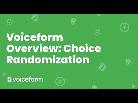 Choice Randomization for