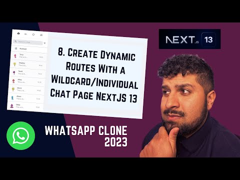 8. Create Dynamic Routes With a Wildcard/Individual Chat Page In NextJS 13