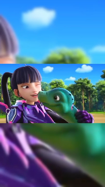 Trina menyayangi hewan lucu 😍🥰#dinoster#trina#lucio#quantum#heroes#viralvideo #shortsviral