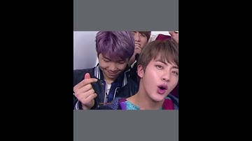 Thumbnail of Rm may be showing his heart in front but his🙈eyes are on jinnie💜bts#namjin