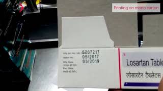 Print on Pharma Mono Carton - Control Print TIJ