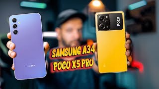 POCO X5 Pro VS Samsung A34 اهم الفروق بين ايه 34 و بوكو اكس 5 برو ؟؟