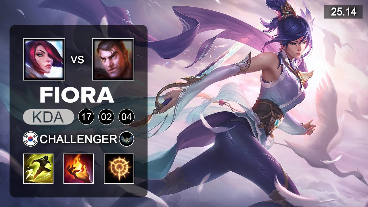 Fiora vs Jayce Top - KR Challenger - Patch 25.14 Season 15