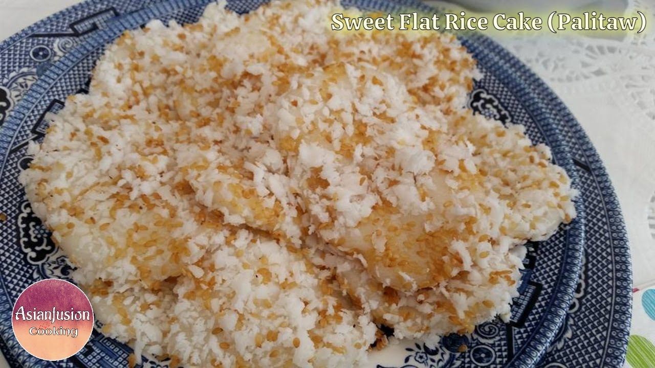 Sweet Flat Rice Cake "Palitaw" YouTube