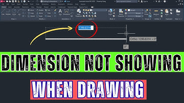 autocad not showing dimensions when drawing