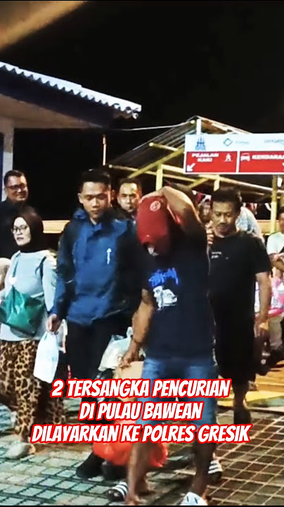 Two Theft Suspects on Bawean Island Sent to Gresik Police Station