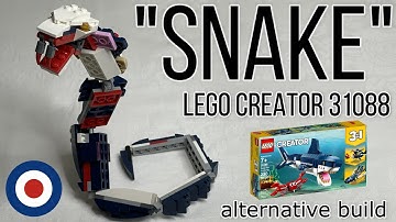 LEGO Creator 31088 Alternative build tutorial SNAKE、レゴクリエイター31088をヘビに組み替え