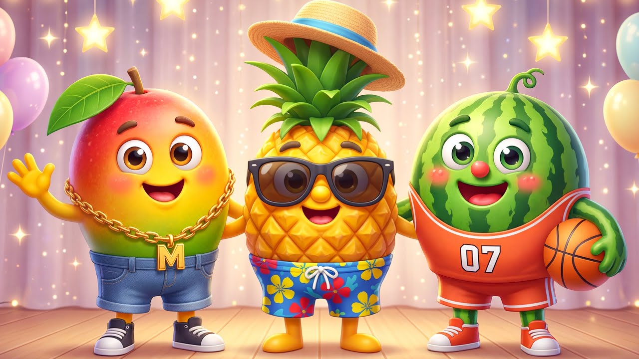 Canciones Infantiles en Español 🎵 Piña y Mango Bailando | Música ...