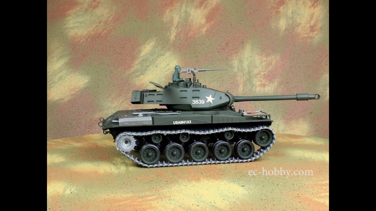 360 degree View,  Metal Parts HENG-LONG RC Tank 3839 US M41A3 Walker Bulldog