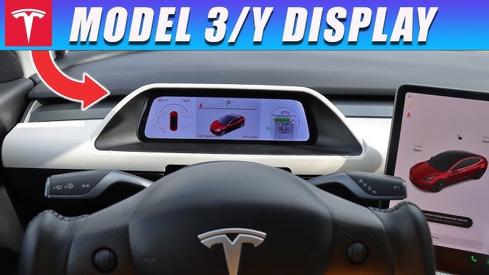 Dashboard Display 6.6 (HUD) für Tesla Model 3/Y Lenksäule