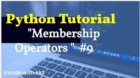 "How to use membership operators in Python" Python Tutorial for beginners. #python #youtube