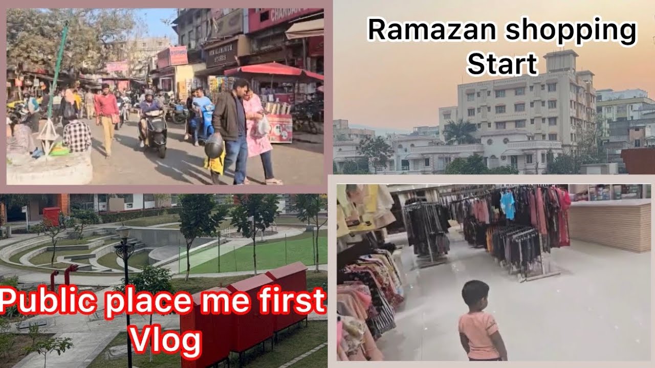 Ramazan shareef ki taiyariyan shuru 🥳🛍️|| public place me first vlog✨🥰