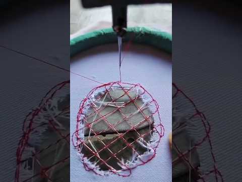 Watch This Stunning Flower Embroidery Come to Life! 🌸🧵 | Machine Embroidery Art thumbnail