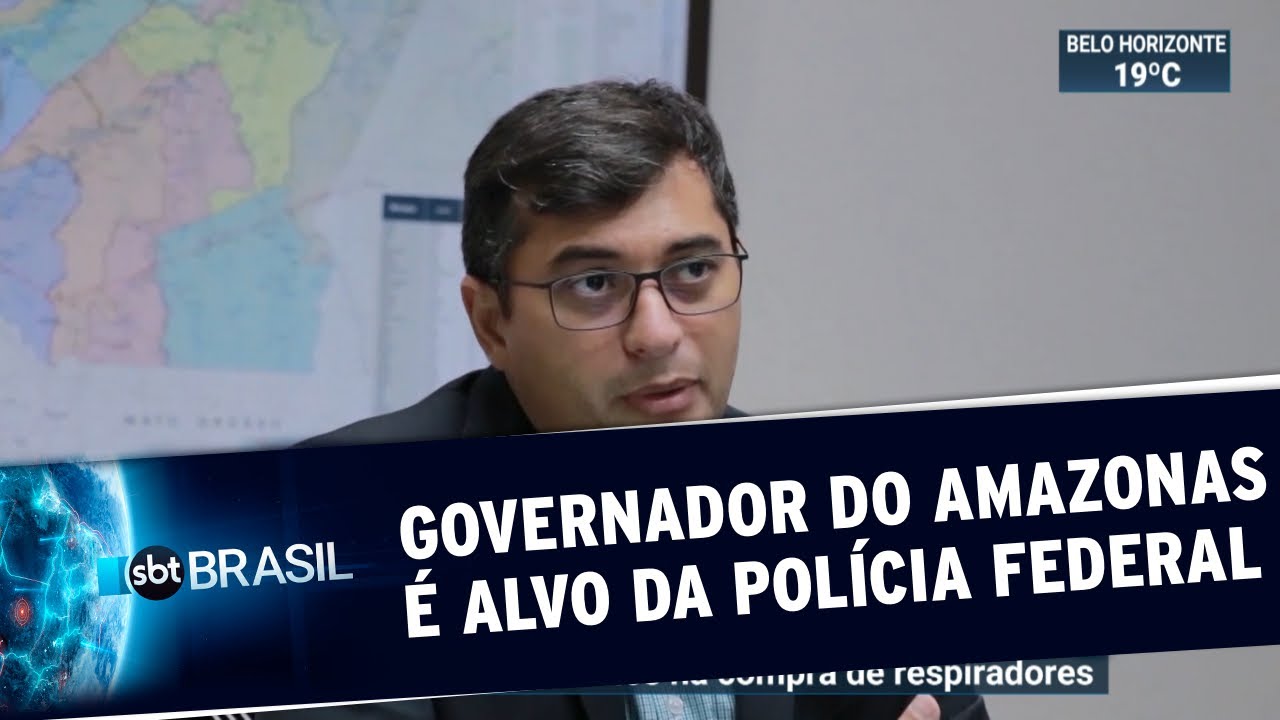 Governador do Amazonas, Wilson Lima é alvo de operação da PF | SBT Brasil (30/06/20)