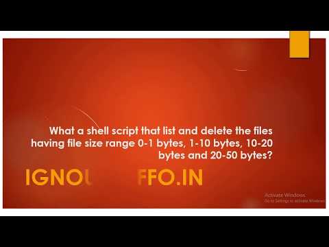 What a shell script that list and delete the files having file size range 0-1 bytes, 1-10 bytes, 10-