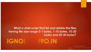 What a shell script that list and delete the files having file size range 0-1 bytes, 1-10 bytes, 10-