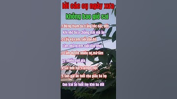 #short, lời các cụ ngày xưa không bao giờ sai