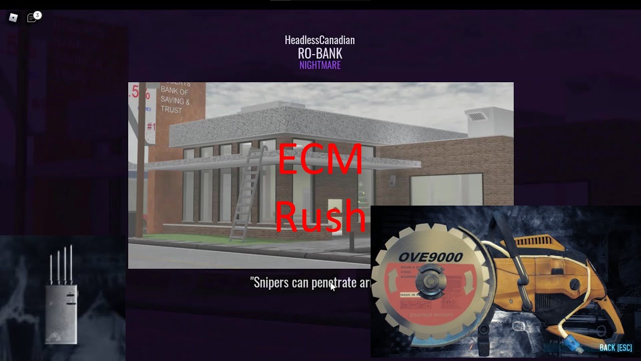 RO Bank Solo Nightmare ECM Rush (Notoriety)