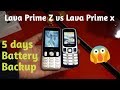 Lava Prime z vs Lava Prime x Unboxing & Review [Hindi]