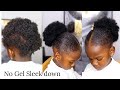 4C Hair Can't Sleek Down ? See What i did  | Toddler/kid hairstyle on short hair