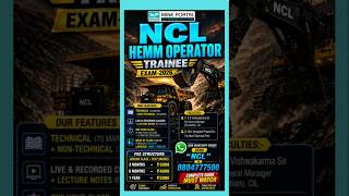 NCL HEMM Operator Trainee 2026 | Online Class + Test Series | Batch Started