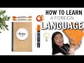 HOW TO LEARN A NEW LANGUAGE *studying for a foreign language exam* | studycollab: Alicia