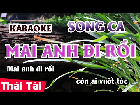 Karaoke Mai Anh Đi Rồi Song Ca | Thái Tài