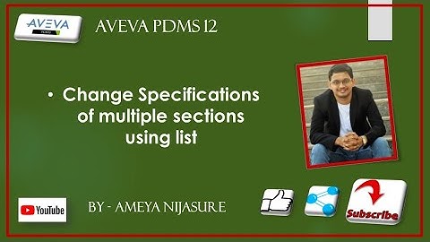 AVEVA PDMS   Structures   Change specifications