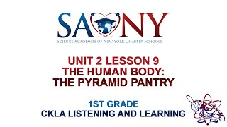 1st Grade CKLA Listening & Learning - Unit 2 Lesson 9 The Human Body: The Pyramid Pantry