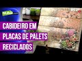 Mulher.com 13/05/2014 - Cabideiro Palets reciclados por Rose Rodrigues parte 02