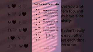 Find Theirs initials🥰#initials #instagram #ytshortsvideo #yttrending #ytshorts