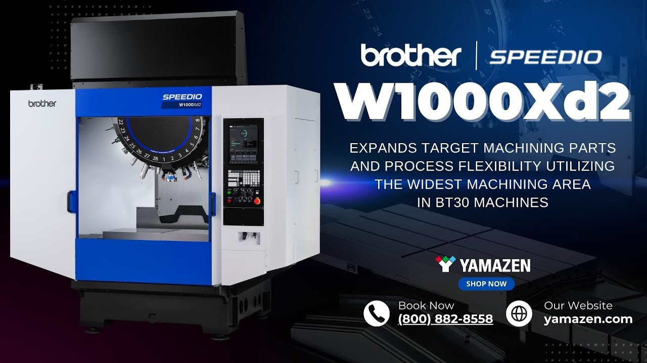 Brother SPEEDIO W1000Xd2: Low Carbon Steel Demo - YouTube