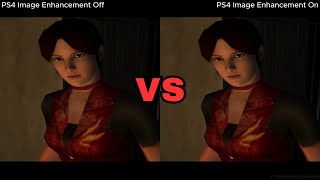 Famous Resident Evil Code Veronica (PS5 Pro): PS4 Image Enhancement Comparison Profile