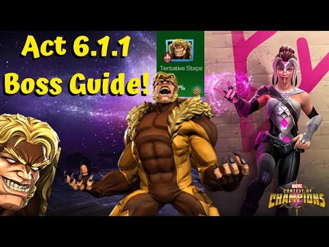 Act 6.1.1 Boss Guide! Sabretooth! – Marvel Contest of Champions