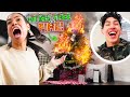 I "ACCIDENTALLY" Set Our XMAS TREE On FIRE! PRANK on PARENTS 😨