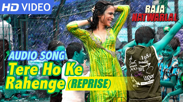Tere Ho Ke Rahenge (Reprise) | Audio Song | Shweta Pandit | Yuvan Shankar Raja | Raja Natwarlal