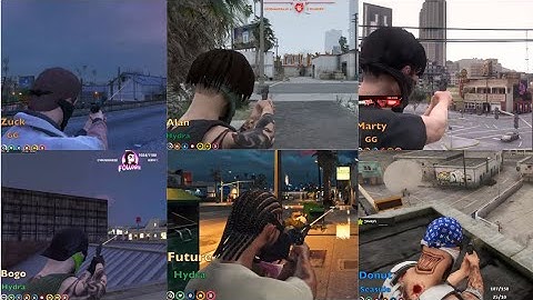 Hydra VS Seaside VS GG at VU & GG gas Multi-POV | NoPixel RP 3.0 GTA RP